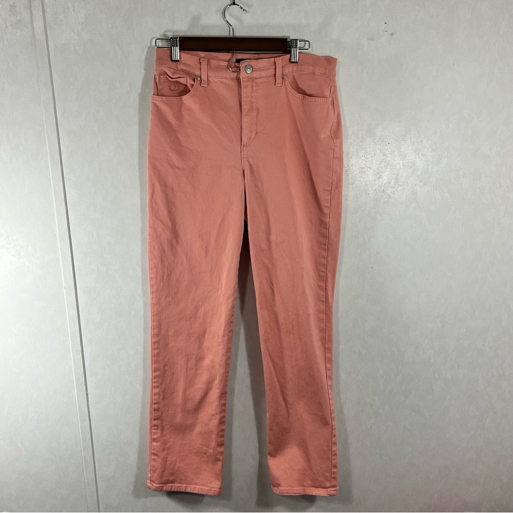 Gloria Vanderbilt Women's Straight Leg Jeans in Coral High Rise